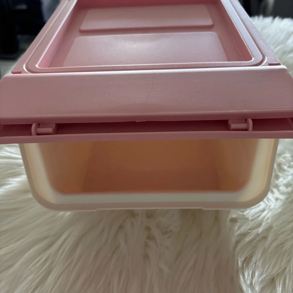 Pink Stackable Storage Box - Home Organization GUC - Picture 4 of 6